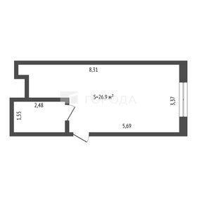 Квартира 26,9 м², студия - изображение 1