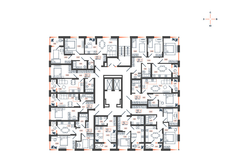 26,4 м², квартира-студия 5 220 020 ₽ - изображение 22