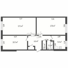 Квартира 60,8 м², 3-комнатная - изображение 4