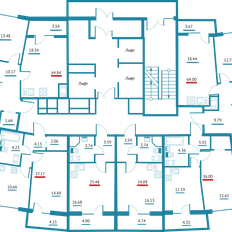 Квартира 64 м², 2-комнатная - изображение 3
