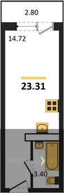 Квартира 23,3 м², студия - изображение 1