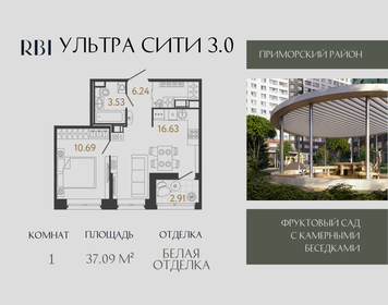 Квартира 37,1 м², 1-комнатная - изображение 1