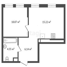 Квартира 36 м², 1-комнатная - изображение 1