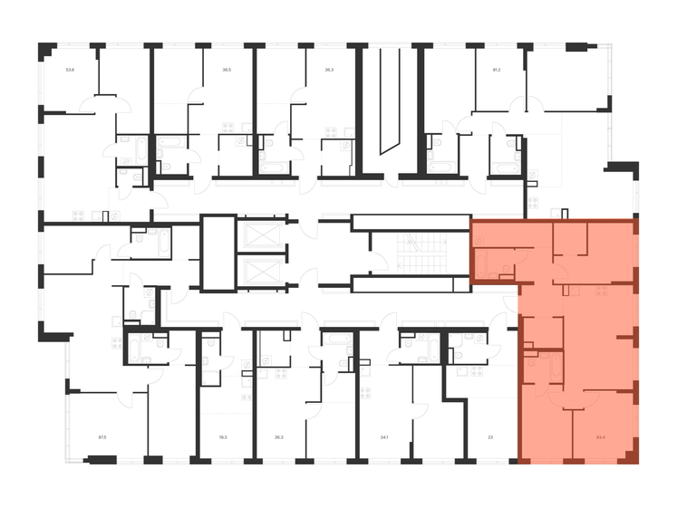 78,5 м², 3-комнатная квартира 23 000 000 ₽ - изображение 106