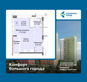 Квартира 31,9 м², 1-комнатная - изображение 1