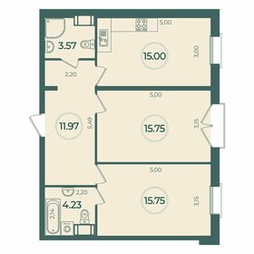 Квартира 66,3 м², 2-комнатная - изображение 1