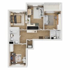 Квартира 84,6 м², 3-комнатная - изображение 2