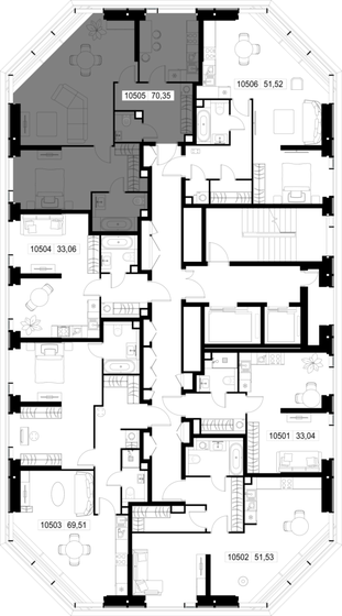 47 м², 2-комнатные апартаменты 23 900 000 ₽ - изображение 122