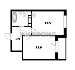 Квартира 36,5 м², 1-комнатная - изображение 1