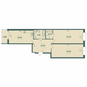 Квартира 82,3 м², 2-комнатная - изображение 1