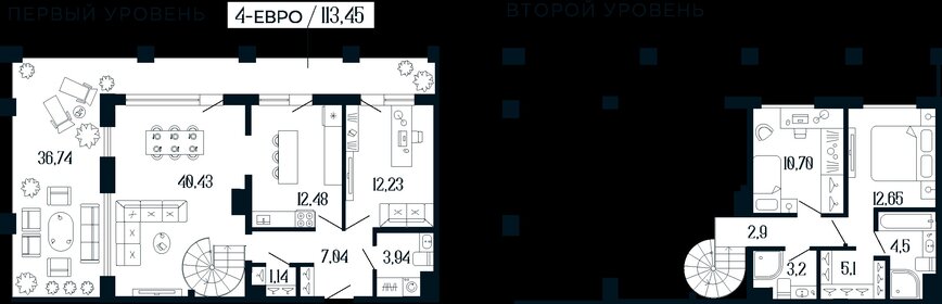 Квартира 113 м², 3-комнатная - изображение 1