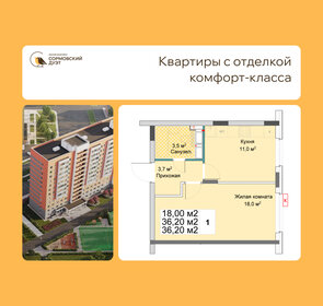 Квартира 36,2 м², 1-комнатная - изображение 1