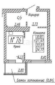 Квартира 22,2 м², студия - изображение 1