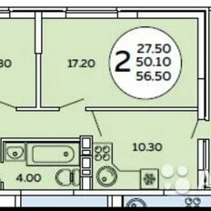 Квартира 62 м², 2-комнатная - изображение 5