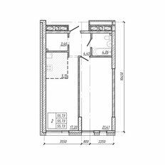 Квартира 60,1 м², 2-комнатная - изображение 2