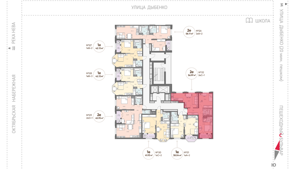 60,2 м², 2-комнатная квартира 18 117 184 ₽ - изображение 79