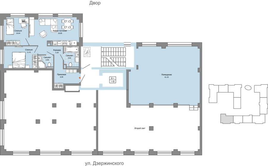 58 м², 3-комнатная квартира 8 205 132 ₽ - изображение 19