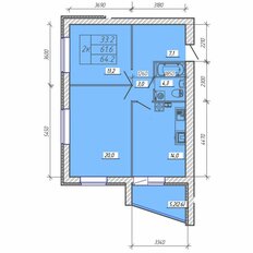 Квартира 64,2 м², 2-комнатная - изображение 3