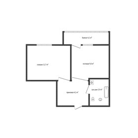 Квартира 31 м², 1-комнатная - изображение 1
