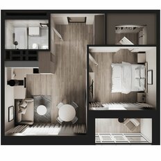 Квартира 42,2 м², 1-комнатная - изображение 3