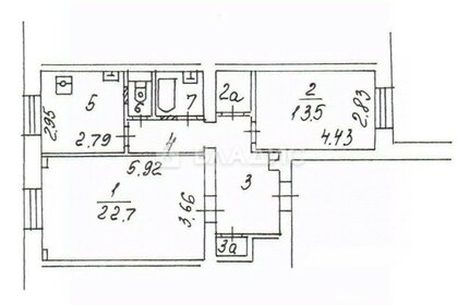 Квартира 56,4 м², 2-комнатная - изображение 2