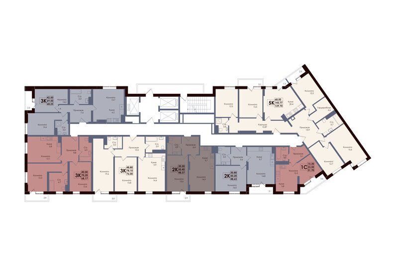 222,1 м², 5-комнатная квартира 126 602 704 ₽ - изображение 24