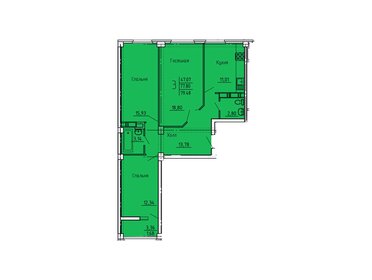 Квартира 79,5 м², 3-комнатная - изображение 1