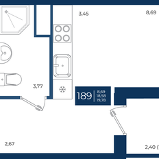 Квартира 19,8 м², студия - изображение 3