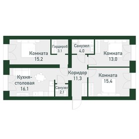 Квартира 84,4 м², 3-комнатная - изображение 1