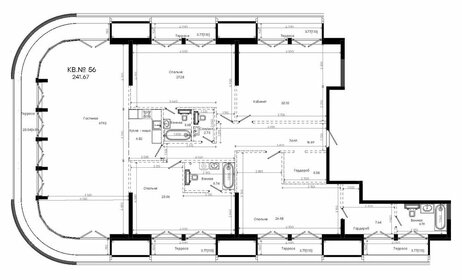 Квартира 241,7 м², 4-комнатная - изображение 1