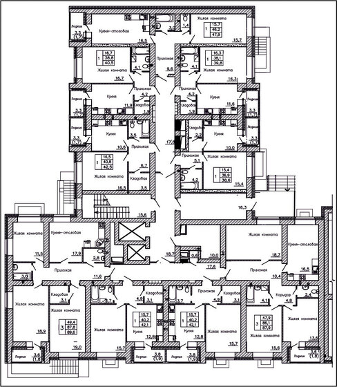 51 м², 2-комнатная квартира 5 100 000 ₽ - изображение 76
