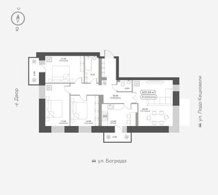 Квартира 120,3 м², 4-комнатная - изображение 1