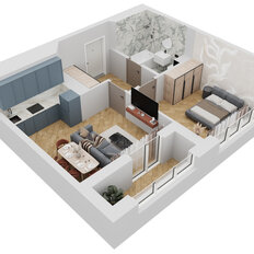 Квартира 45,9 м², 1-комнатная - изображение 3