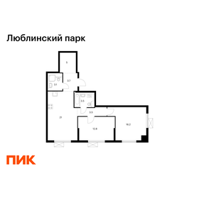 Квартира 68,8 м², 2-комнатная - изображение 1