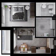 Квартира 35,4 м², 1-комнатная - изображение 3