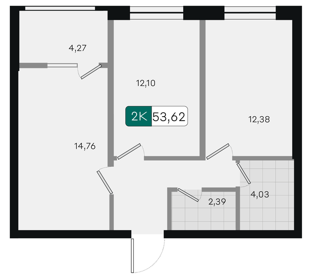 52,3 м², 2-комнатная квартира 7 300 000 ₽ - изображение 72