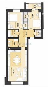 Квартира 102,2 м², 2-комнатная - изображение 1