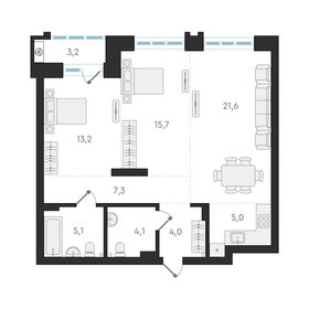 Квартира 76 м², 3-комнатная - изображение 1