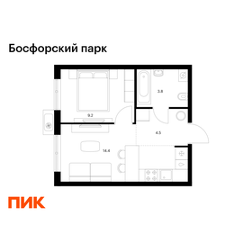 Квартира 31,9 м², 1-комнатная - изображение 1