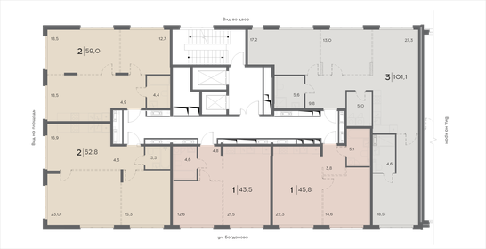 Квартира 101 м², 3-комнатная - изображение 1