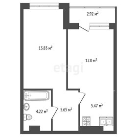 Квартира 44 м², 2-комнатная - изображение 1