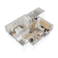 Квартира 41,4 м², 1-комнатная - изображение 5