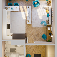 Квартира 33,1 м², 1-комнатная - изображение 4