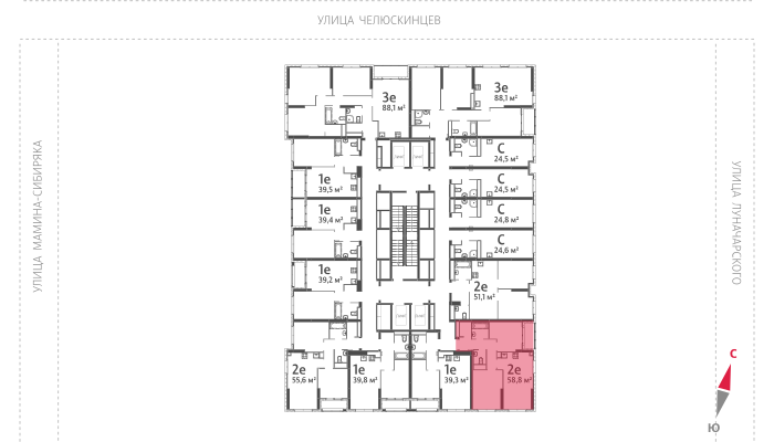 58,7 м², 2-комнатная квартира 11 042 000 ₽ - изображение 39