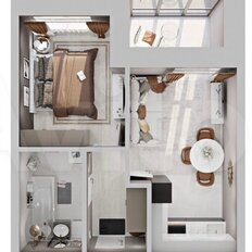 Квартира 40 м², 1-комнатная - изображение 3