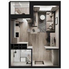 Квартира 26,9 м², студия - изображение 3