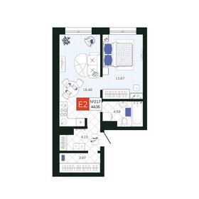 Квартира 44,1 м², 1-комнатная - изображение 1