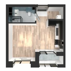 Квартира 27,2 м², студия - изображение 5
