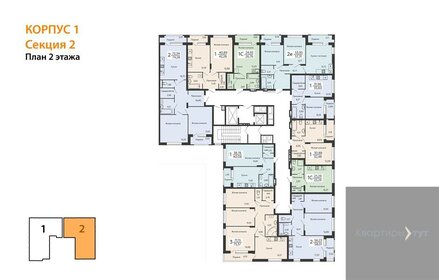 Квартира 58 м², 2-комнатная - изображение 2