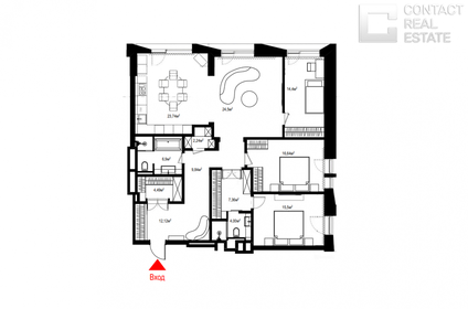 Квартира 137 м², 4-комнатная - изображение 3